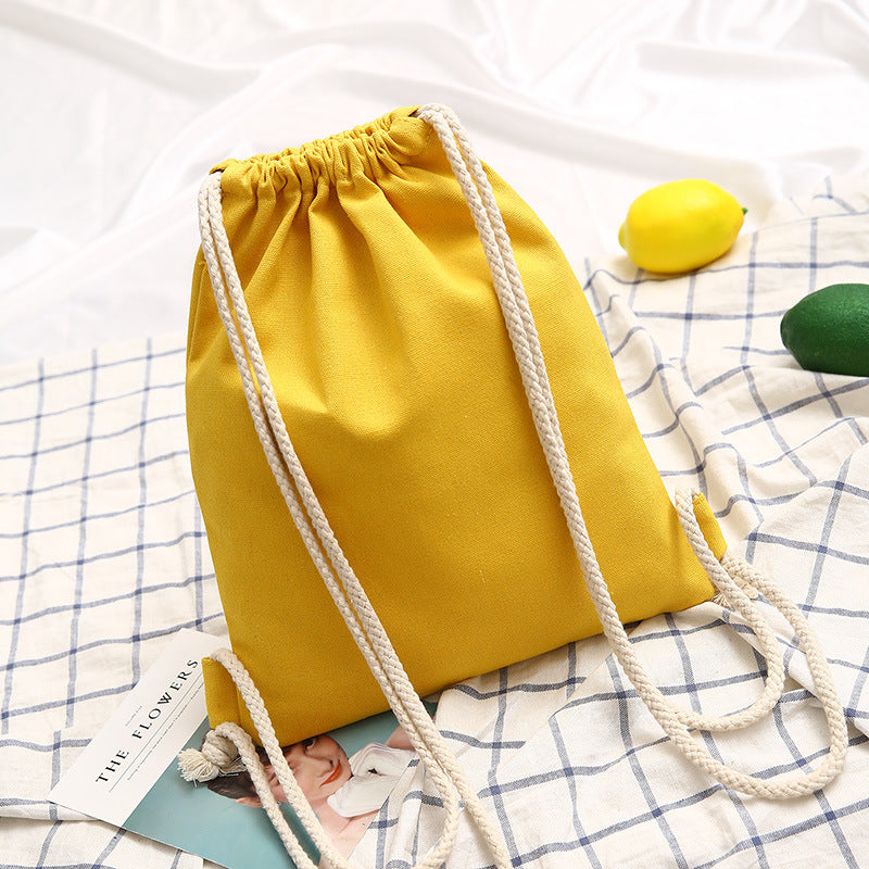 Mochila de lona de cordón al por mayor